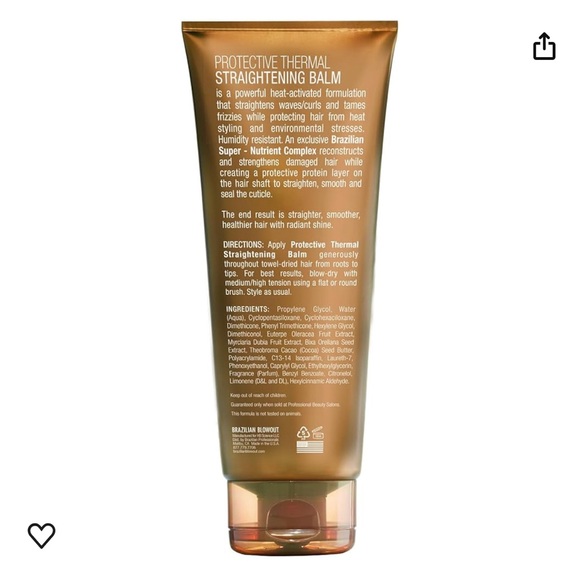 Brazilian Blowout, Protective Thermal Straightening Balm + Brazilian Dry Oil - Picture 3 of 11